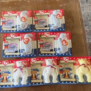 Ty Patriotic Bears Collection - Red, White, Blue